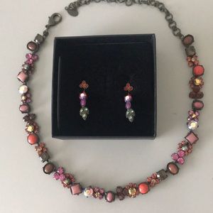 Sorrelli 16”necklace and matching earrings
